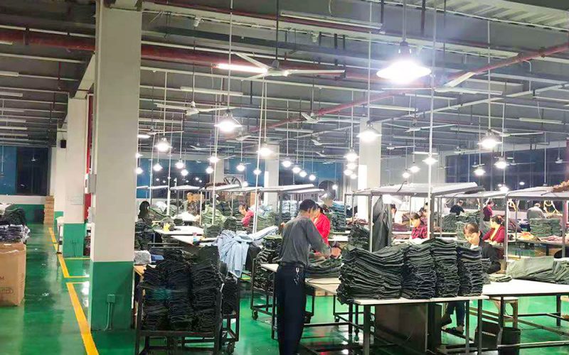 Jeans manufacturing process